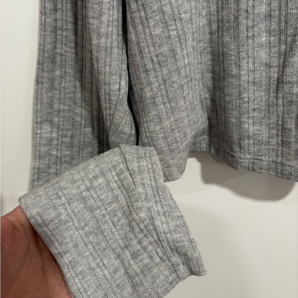 H&M Gray Ribbed Knit Cardigan | Women’s Size XXL - Picture 5 of 6